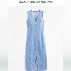 Abercrombie Mara Denim Midi Dress